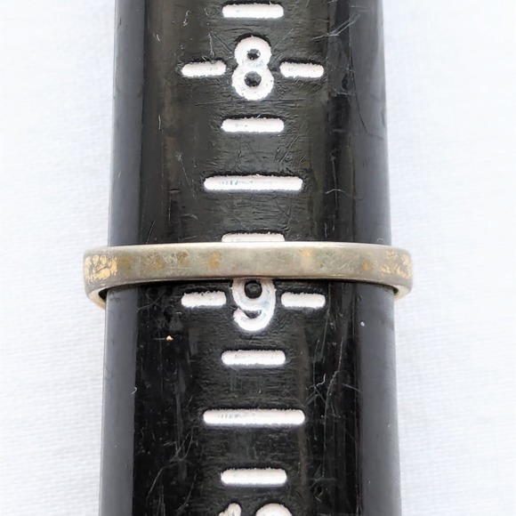 Vintage Cross Ring Signed Size 8.75 - Picture 7 of 7